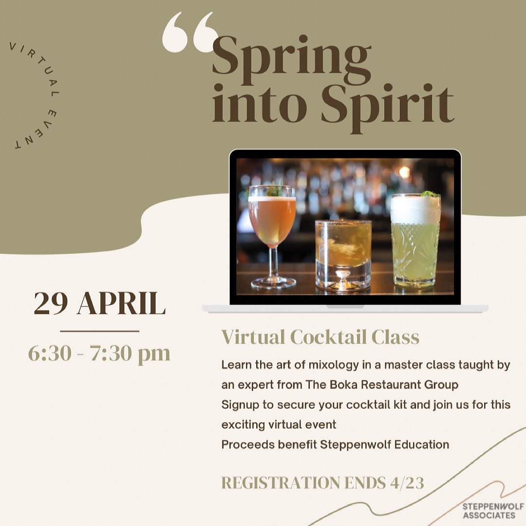 Fancy a cocktail? Join us for a virtual cocktail-crafting master class taught by a resident <a href="/Bokagrp/">BokaRestaurantGroup</a> expert! 🎟 = $60
Includes a kit with all the ingredients you will need to shake and stir up two craft cocktails at home with guidance from our expert mixologist!