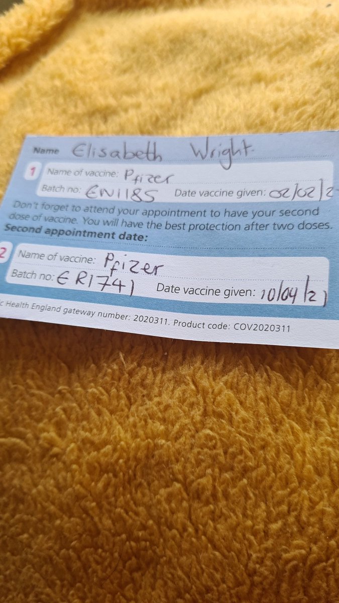 MissIcefire's tweet image. Today is such an exciting day! Finally got my 2nd vaccine 🎉🎉🎉 #2021Vibes #vaccinated #VaccinesSaveLives