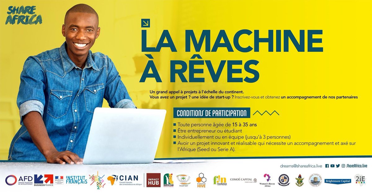 ShareAfrica1's tweet photo. 🚨🚨 Pour déposer votre candidature, remplissez le formulaire suivant  https://t.co/2VFoZsyjXq

Les candidatures sont ouvertes jusqu’au 30 avril 2021. https://t.co/BTULfNrTAw