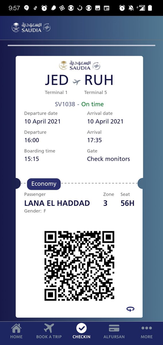 _lulzz's tweet photo. Surprise surprise worst flight of my entire life on #saudia yet again. Heavy plane turbulence, not one crew member assured us or calmed us down, when it came time to leave the aircraft they applied their row by row rule, which since when does this exist??? https://t.co/7z0IGthwyE