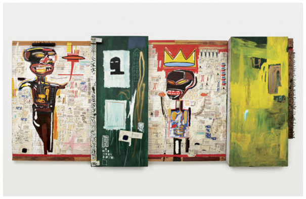 part of jean-michel basquiat's 'grillo'-needs big edits, more color