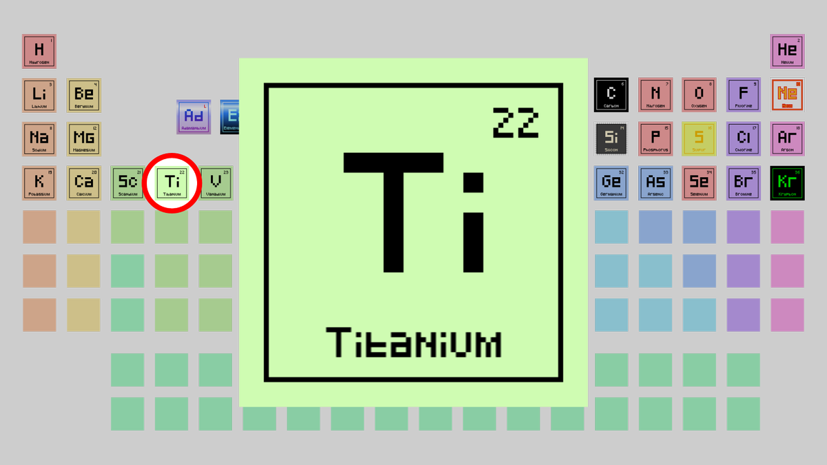 CryptoElemeNFTs's tweet photo. #CryptoElement of the day: #022 Titanium 🧪

Used to screw together bones 🦴 and to build ultra strong structures. Also a catchy @davidguetta song. 🎵

Ξ0.009 ➡️ https://t.co/EA7rIODPYN

#NFT #NFTs #NFTart #NFTartist #NFTCollector #NFTCollectibles #NFTScience #NFTCommunity https://t.co/y7Sl3gEL7a