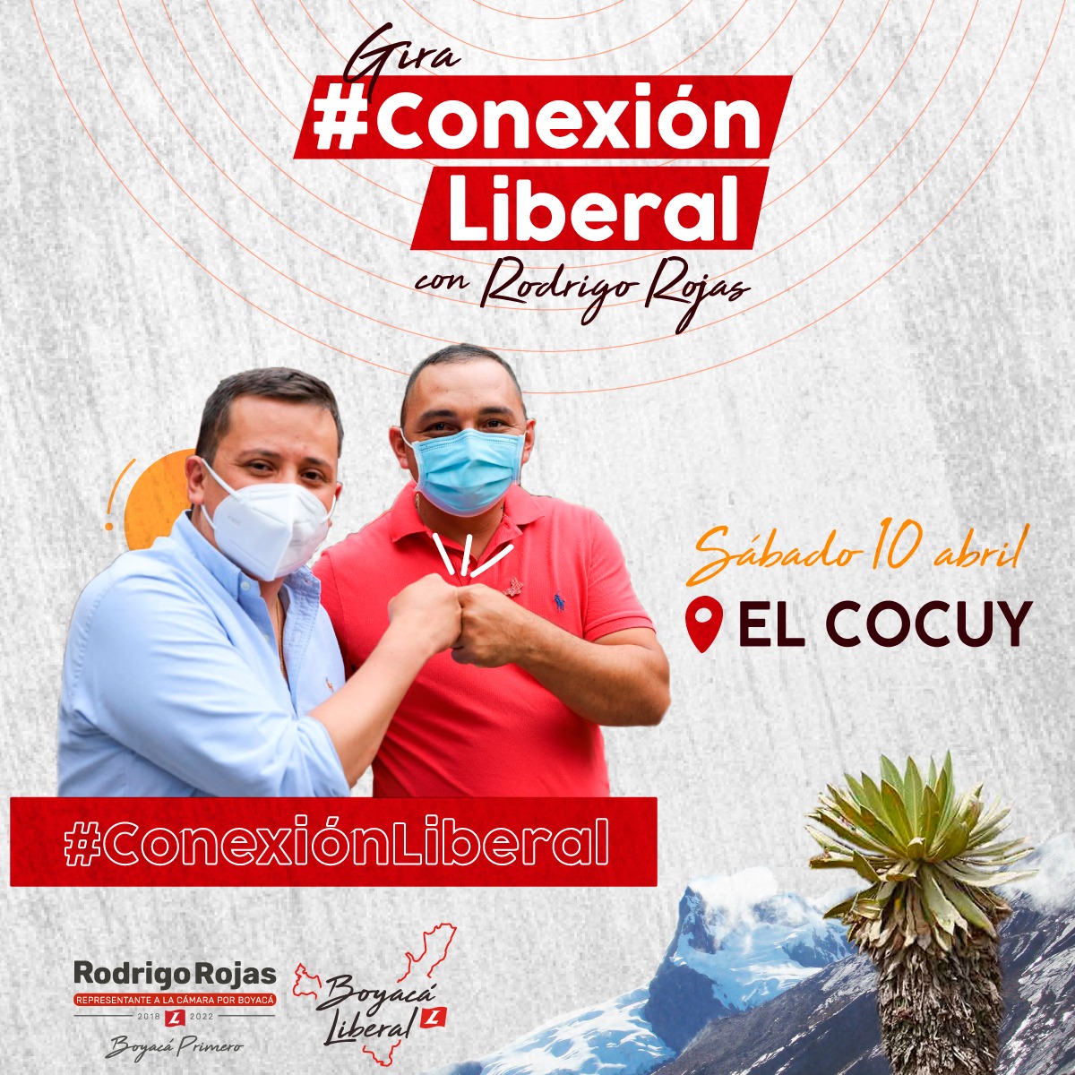 RodrigoRojas's tweet photo. #FelizSábado 🚩

Iniciamos nuestro sábado continuando en la gira #ConexiónLiberal 🤜🏼🤛🏼. Hoy desde #ElCocuy, recorreremos el municipio, tendremos reuniones con nuestro equipo del @PartidoLiberal, visitaremos algunos lugares icónicos y empresas de la región.  

¡Acompáñennos! 🤗 https://t.co/YDwxdG3ha6