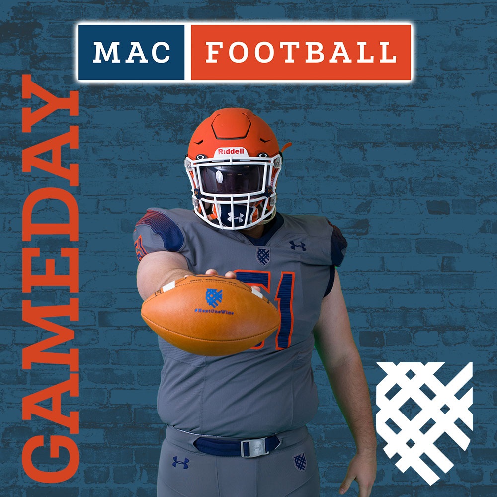 GAMEDAY! <a href="/MacalesterFB/">Macalester Football</a> will be playing a Orange vs. Blue game starting at 1:00 pm. The link for the live stream can be found on the Macalester Athletics website. #GoScots