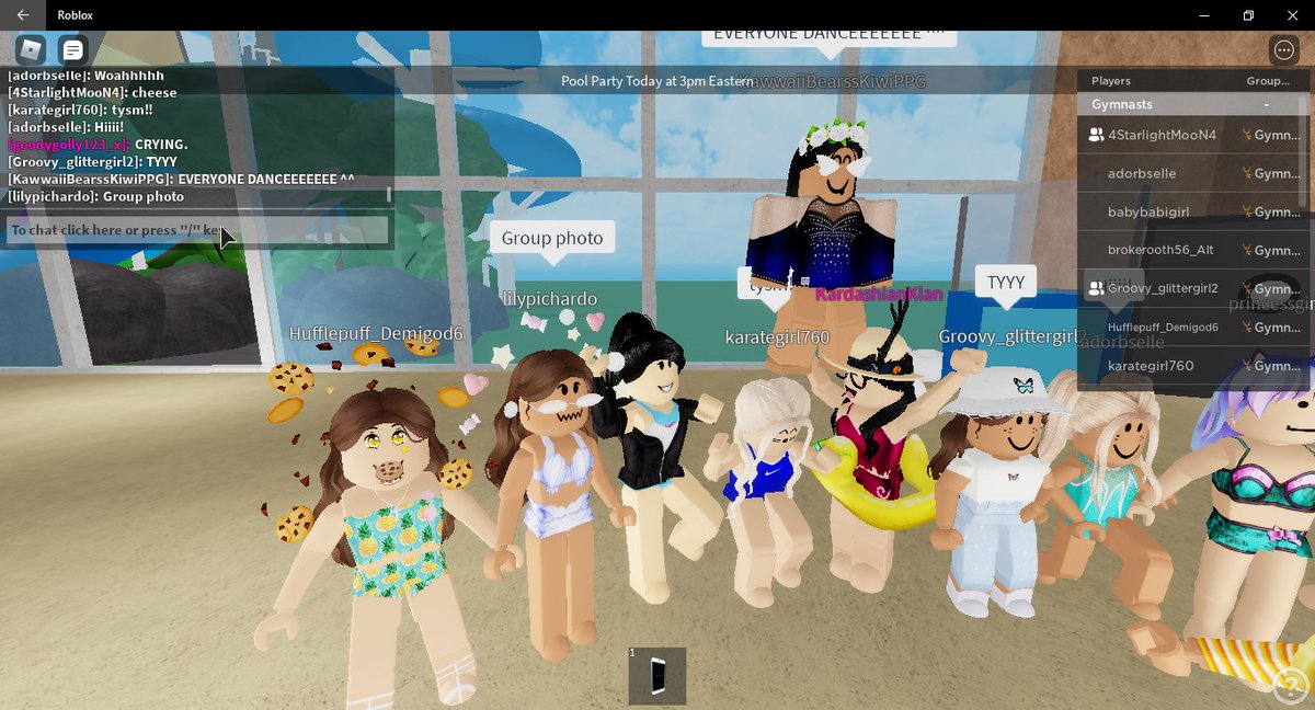 BooksRoblox's tweet photo. @RobloxGymnastic OMG I MET JESSIE! PROOF! https://t.co/rj1FvO5Axj