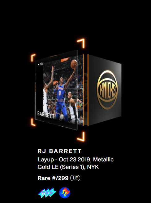 For my twitter debut, I want to show my appreciation for @nbatopshot &amp; the community by doing a giveaway. I'll randomly select a winner in ~24 hours. Good luck! 🏀

Prize : a RJ Barrett Rookie S1 4 badge MGLE  

To enter 🎁: 
1⃣ Follow me
2⃣ Retweet and like
3⃣ Post TS ID below