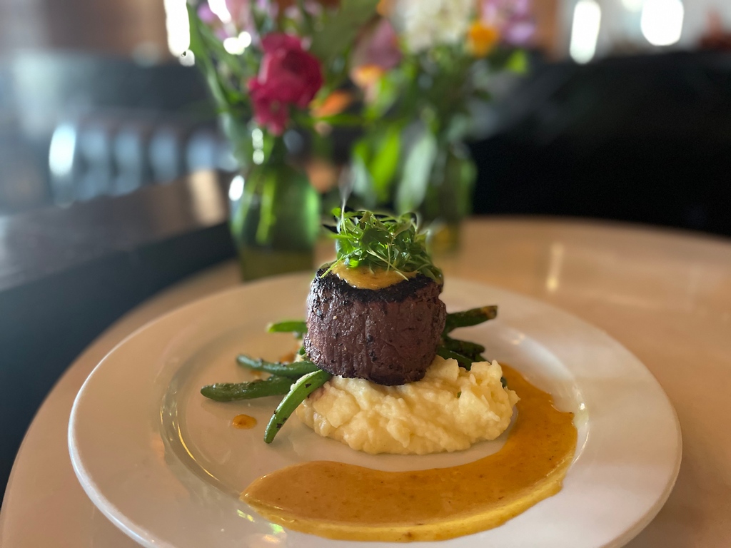 By popular demand, Chef Brayden presents his Bison filet and Champagne mussels as tonight's special. 🍽️ Join us for dinner tonight... 

#grassfed
#whatsonthemenu
#foodist #chefslife #seafood #texastodo
#visittexas #cpckfbg