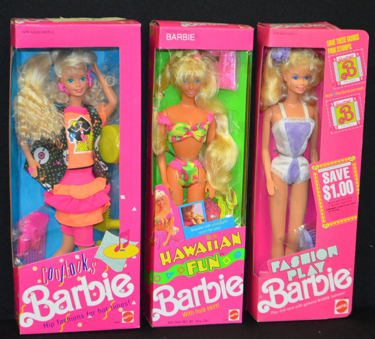 Like, in my head I was like “Barbie’s basically looked the same since I was a kid, it was the Barbies before my childhood that looked weird, then I realized like “oh, these would look dated as shit to modern children”