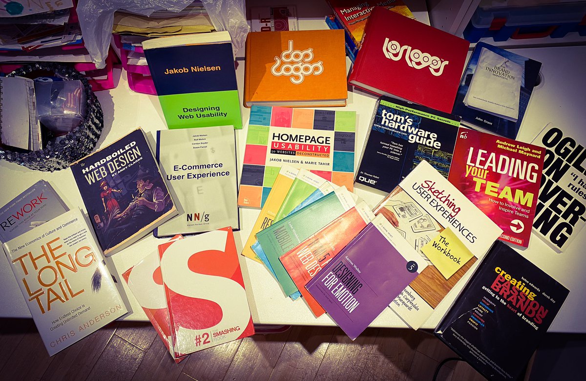 MoTalking's tweet image. Dusting off the bookshelf. Some old time favourites, dating back to 2000. #ux #internet #design