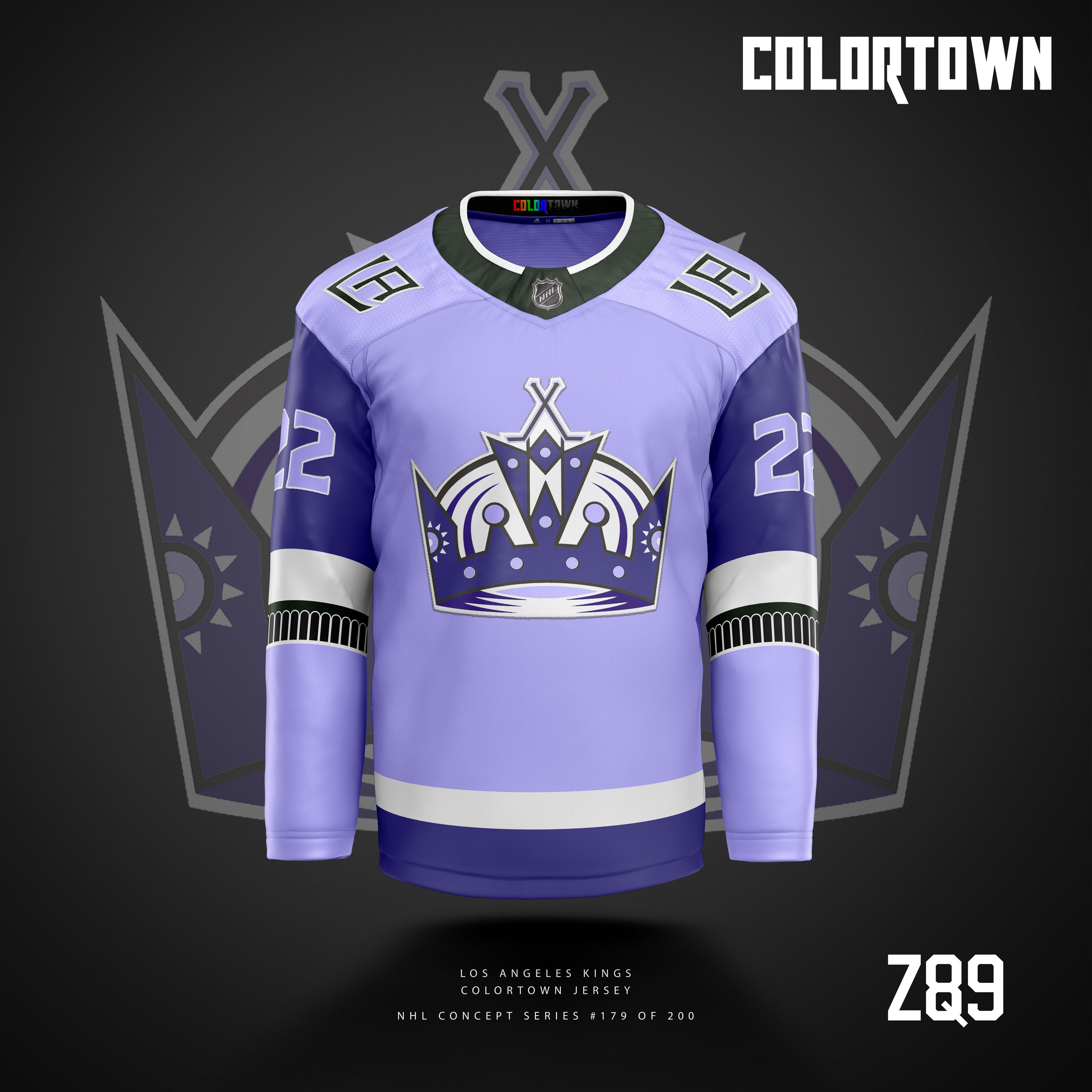 NHL Youth Los Angeles Kings Special Edition Premier Purple Blank Jersey