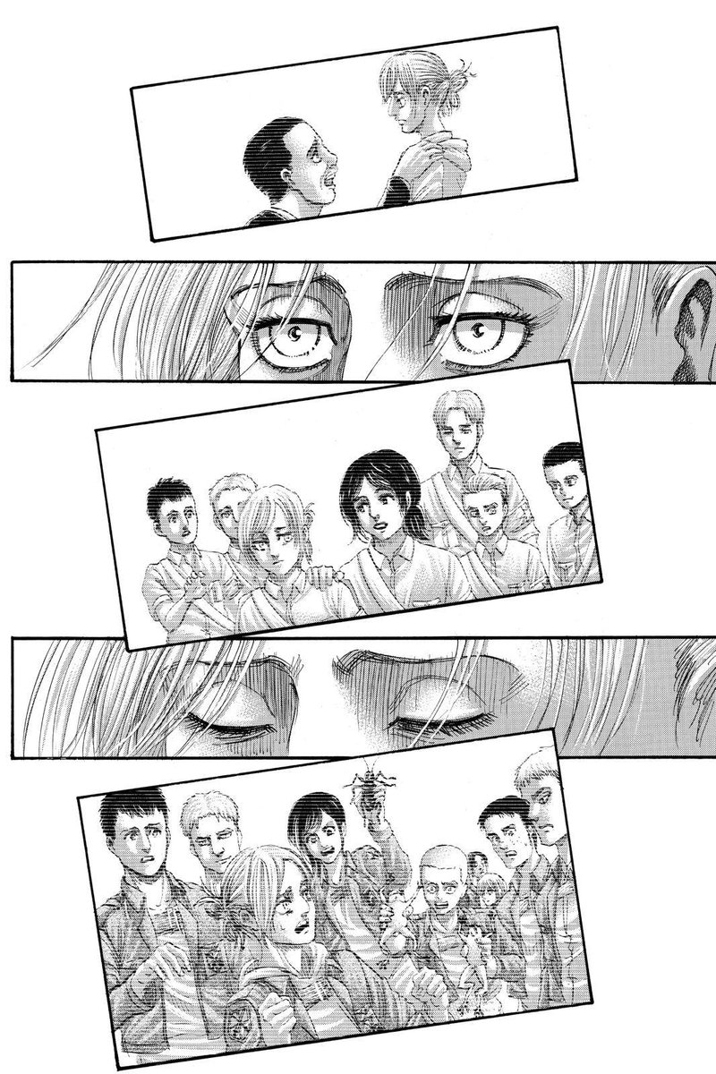 Annie's character is about finding. Finding herself in the cruel world of AoT, going beyond her former self who used to only think about herself, and start knowing to love & care about others and putting other people before herself