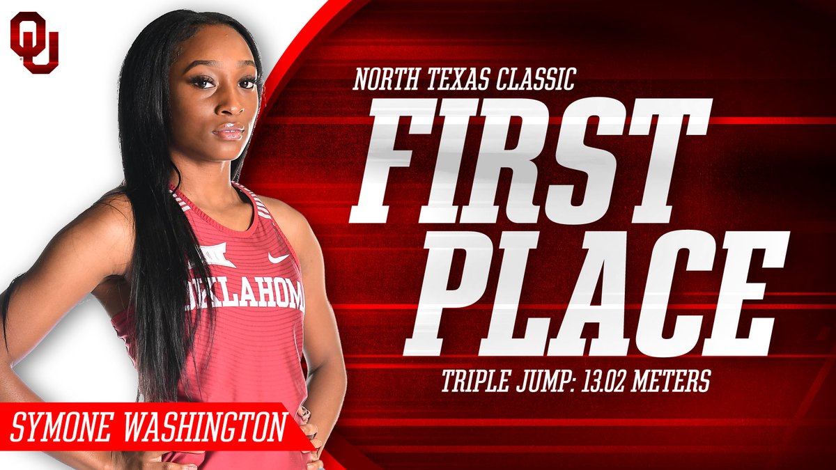 Women's Triple Jump 👑

<a href="/SymoneJomae/">Symone Washington</a> takes the 𝙘𝙧𝙤𝙬𝙣, jumping 13.02 meters!

#BoomerSooner ☝️💨