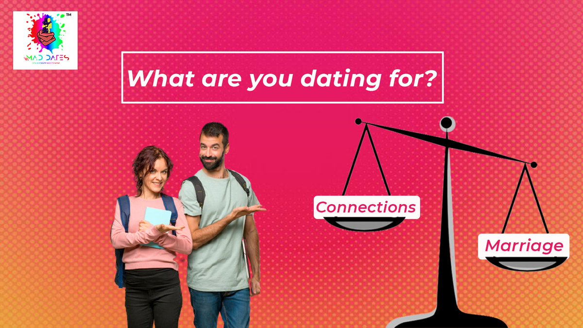 mad_dates's tweet image. When you date, what is more, important to you- connections or marriage? Tell your answer in the comments.

Try Mad Dates Free -  bit.ly/2Pkm63R 

#datingapp #onlinedating #love #relationships #maddates #digicandytechnologies