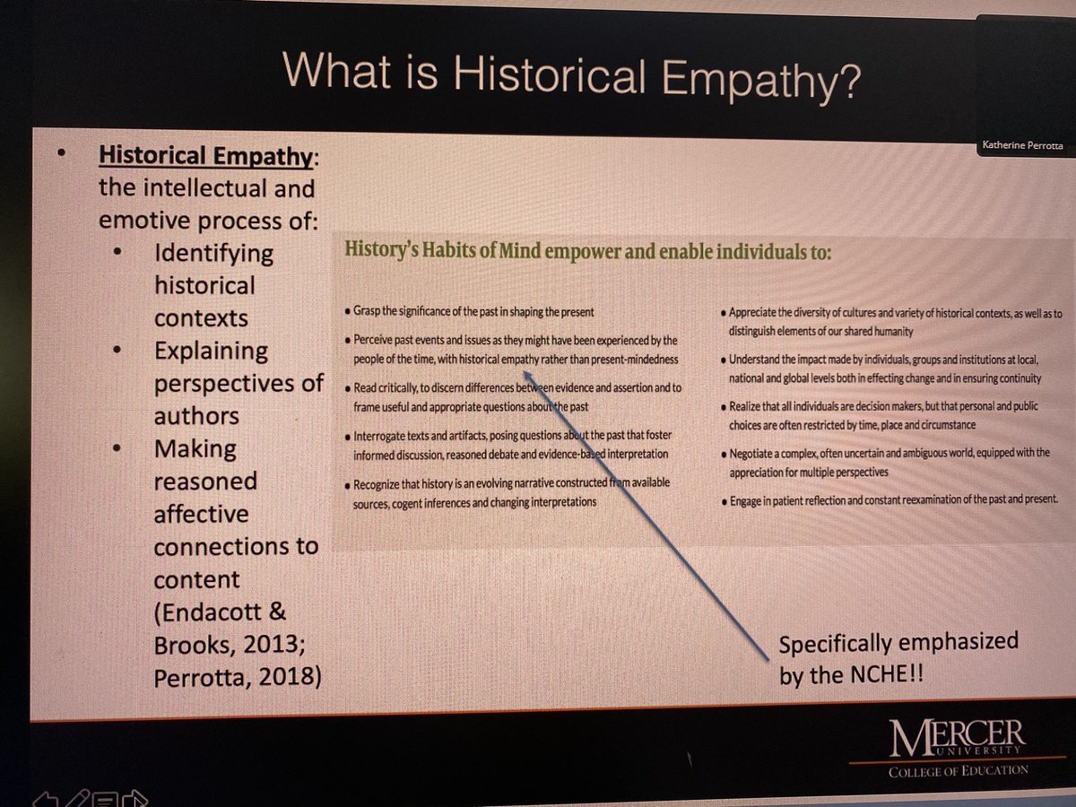 Such an outstanding presentation on Historical  #Empathy! “A Wholesome Verdict:” Using Historical Empathy Strategies to Analyze Elizabeth Jennings v. The Third Avenue Railway Company of 1855 @DrKAPerrotta  #NCHE2021  @historyed