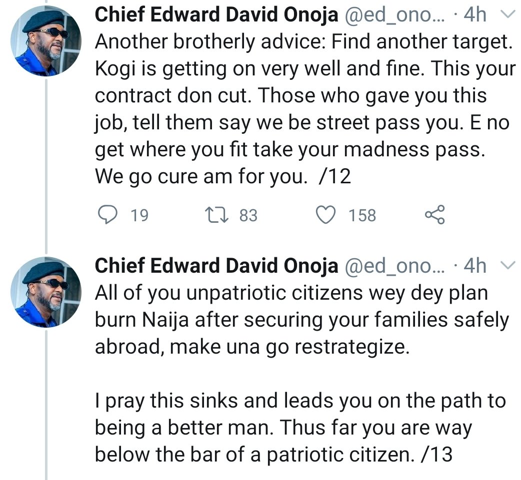 The moment the deputy governor of Kogi State and Sowore engaged in a fierce war of words after he 'congratuluated' the former's daughter