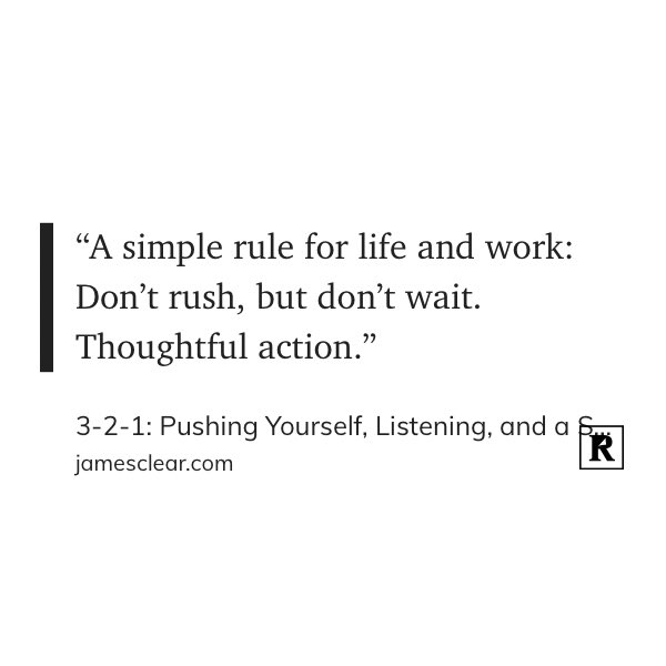 JosephArnold's tweet photo. A simple rule to remember from @JamesClear 💡 https://t.co/yXGV0jyelx