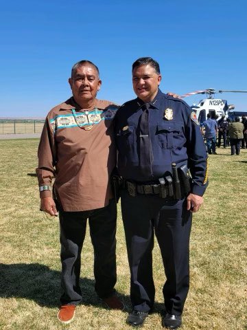 ABQPoliceChief's tweet photo. What a great day and honor to be blessed by my good friend Jimmy, from Pueblo of Laguna, prior to being officially sworn in. https://t.co/qYjUiMMyCy