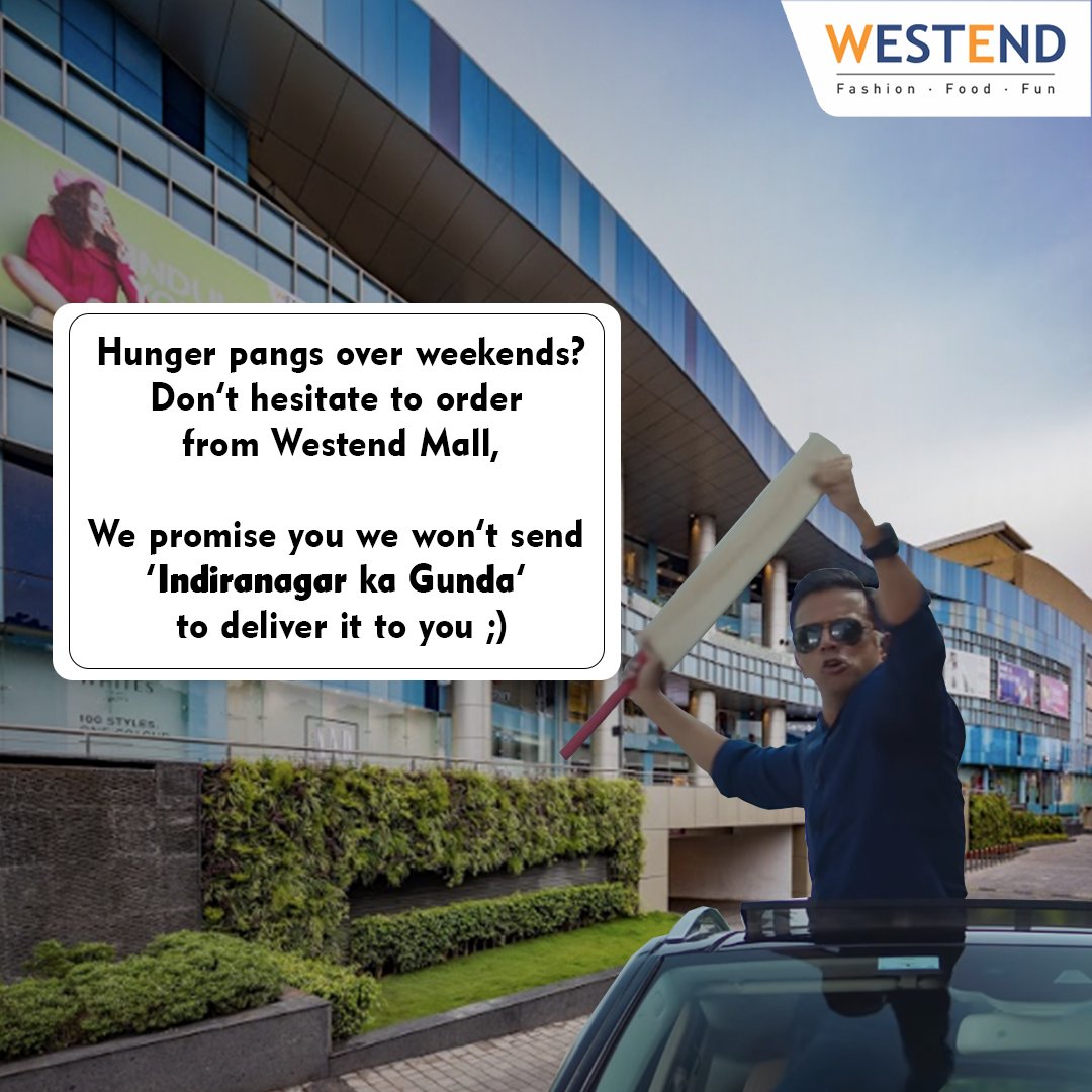 Your cravings shouldn’t hesitate to order from us!
We are making home delivery of meals in safe hands. Indranagar ka Gunda won’t cause any trouble. 
When are you ordering?
#indianmalls #nexusmalls #indiranagarkagunda #indiranagar #trending #RahulDravid #IPL #topicalpost #pune