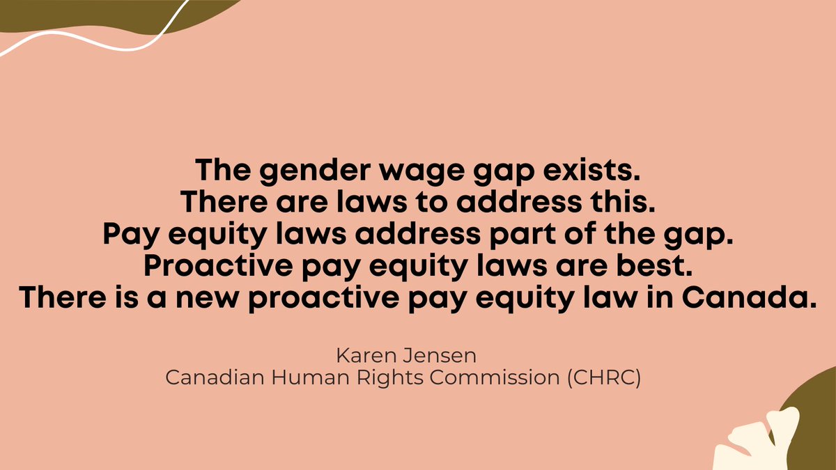 🇨🇦 Canada’s Pay Equity Commissioner Karen Jensen joins us to discuss the gender wage gap

Here are 5 important points you need to know ⬇️ #JumpstartYourJourney