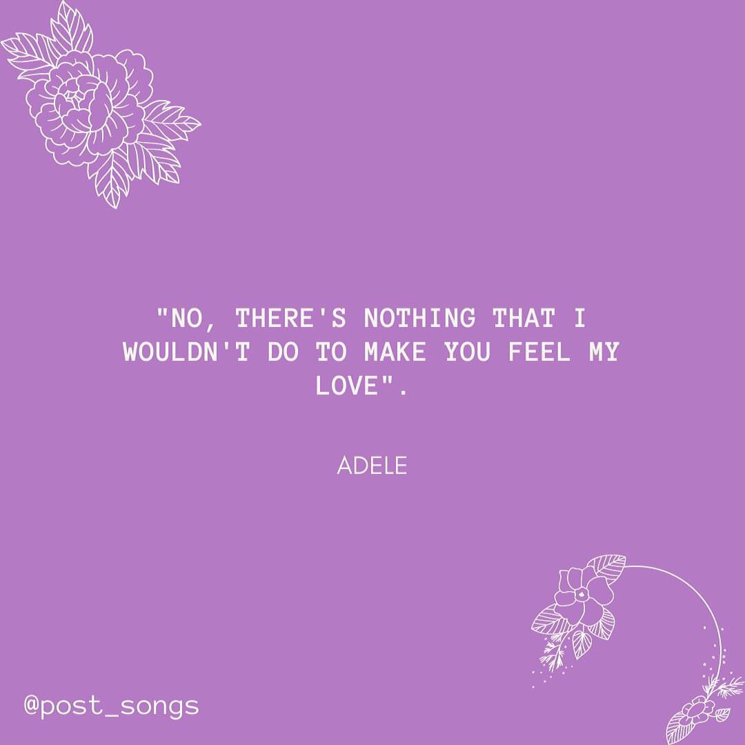 post_songs's tweet photo. "I could offer you a warm embrace to make you feel my love". 

@Adele 

#Adele #MakeYouFeelMyLove #Quotes #PostSongs https://t.co/pnBLq55YXW