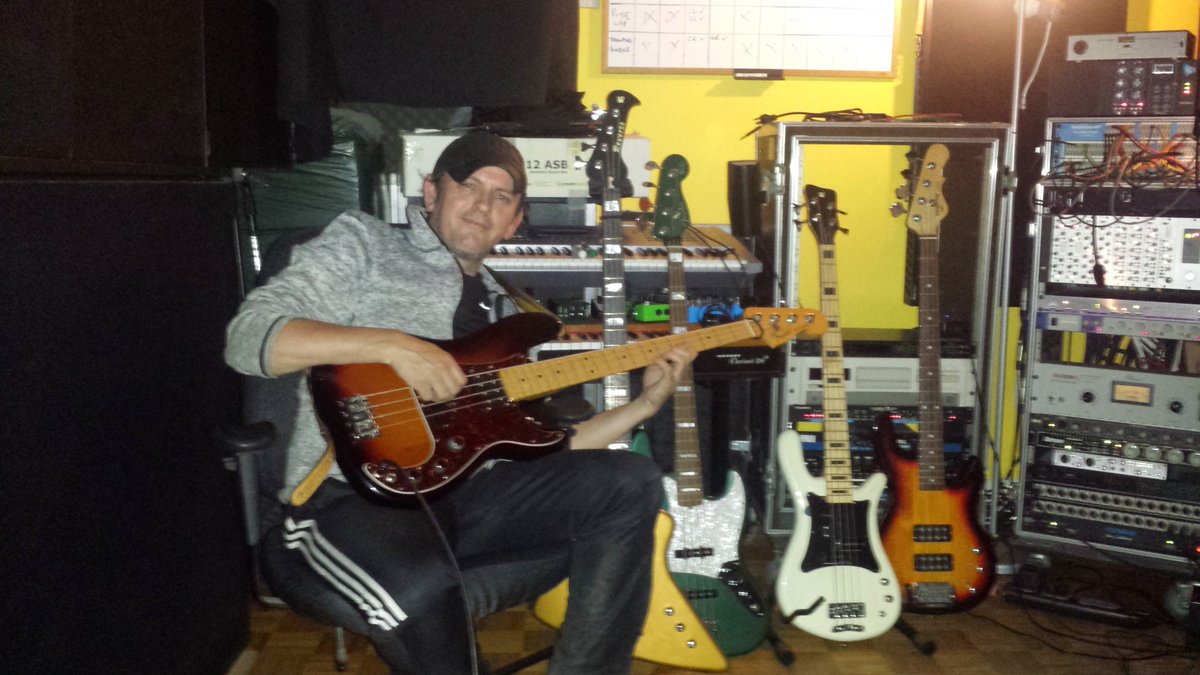 Been a while since we did our first gig and the whole world went to hell. We've been working away in the background and wanted to introduce our new bass player Justin Faragher from <a href="/rebelheromusic/">REBEL HERO</a>. We spent last night auditioning basses and are going to start recording today!