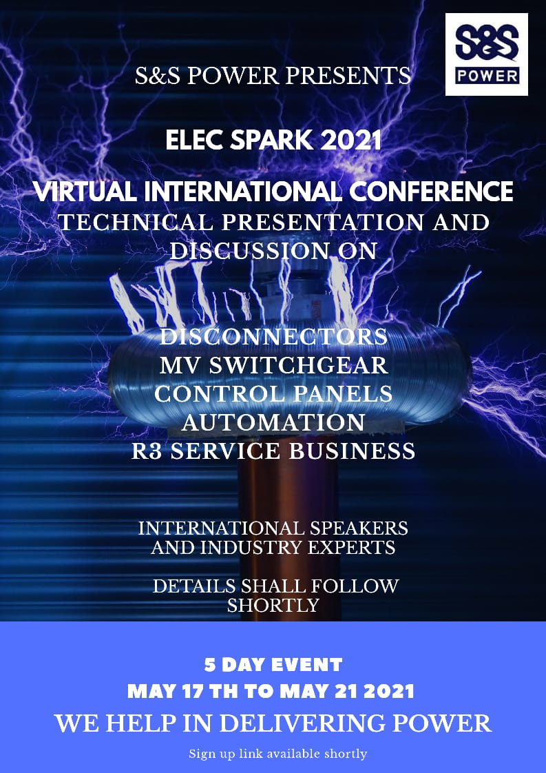 sspowerIND's tweet photo. We are excited to seek your participation in our up coming event Elec Spark 2021. https://t.co/HsJNbk4Jg2