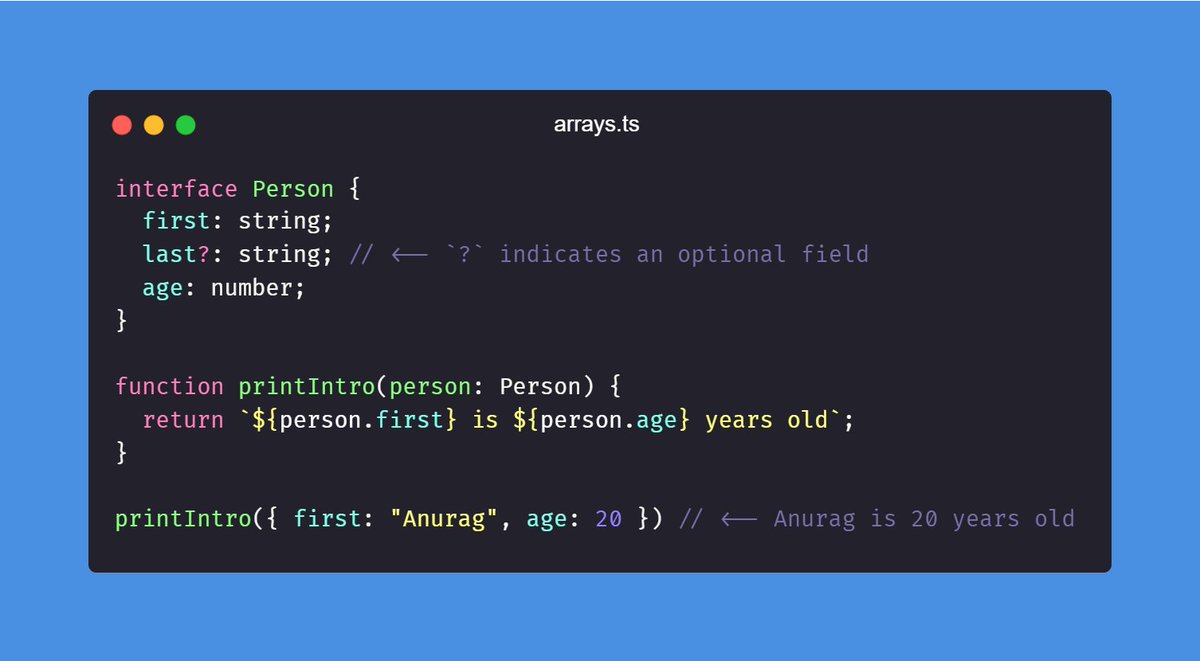 🔥 Learn TypeScript in one tweet. 🔥 Beginners guide. 👇👇 (thread🧵 ...