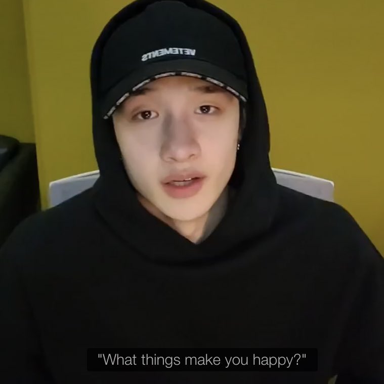 “what things make you happy?” “stray kids”