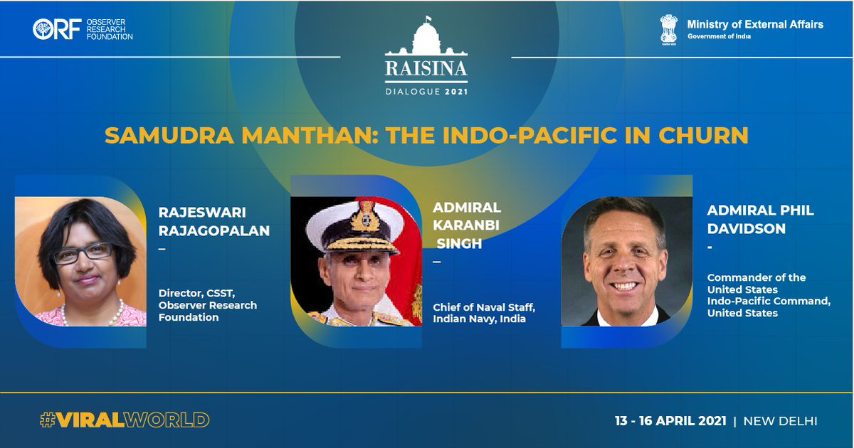 What is at stake in the Indo-Pacific, and who are the new actors – including from Europe?  #TellRaisina Pose your questions and ideas on this thread; best ones will win memorabilia from  #Raisina2021Register   https://orfonline.org/raisina-dialogue/