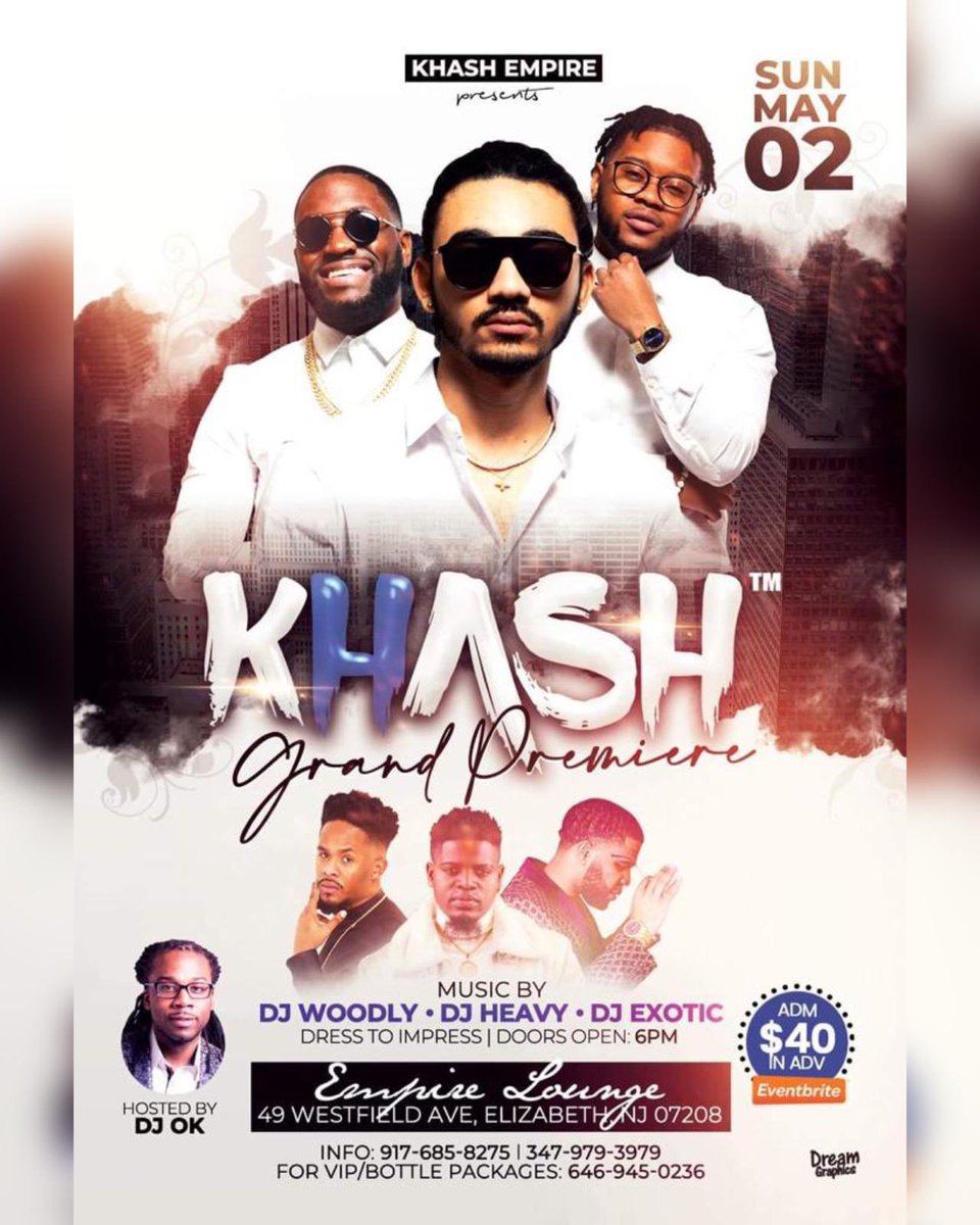 chelsiekatrynaa's tweet photo. WYD MAY 2ND?
β¬οΈβ¬οΈβ¬οΈ
β¨ @KHASH_EMPIRE GRAND PREMIERE FLASH TICKET SALE β¨ GET YOUR TIX FOR $35! LIMITED AVAILABILITY.
SEARCH: KHASH GRAND PREMIERE ON EVENTBRITE
Bottles/VIP: 646-945-0236
Info: 917-685-8275 / 347-979-3979
#khash #NouTeKa #Dezod https://t.co/wkobdbvGXe