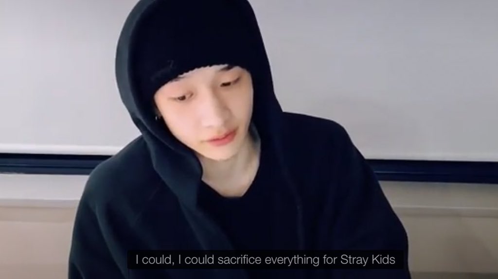 “i could sacrifice everything for stray kids”