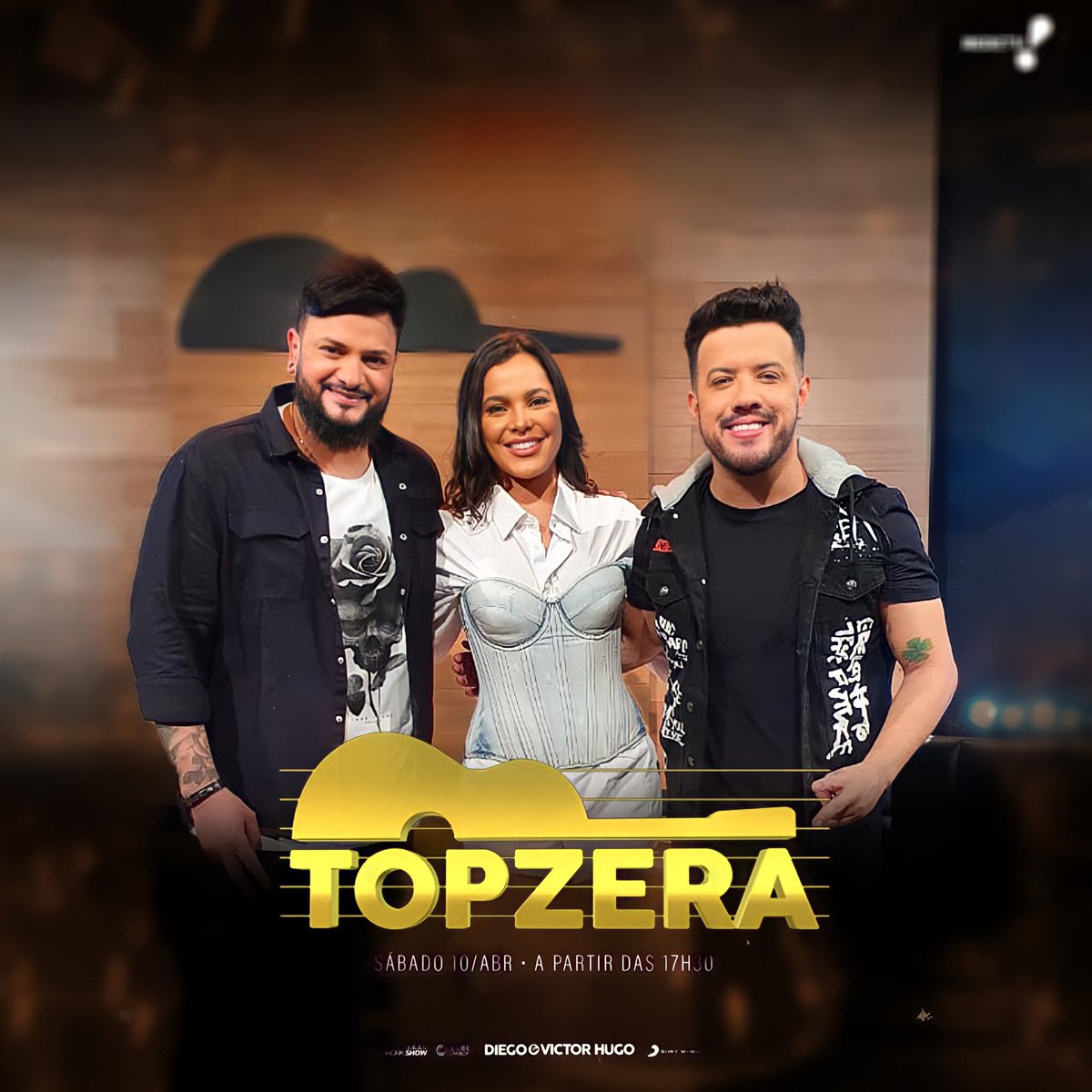 Hoje tem entrevista com os meus amigos <a href="/DeVHOficial/">Diego e Victor Hugo 🦈</a> no Topzera a partir das 17:30 na tela da <a href="/RedeTV/">RedeTV!</a> não percam! 🤠✨