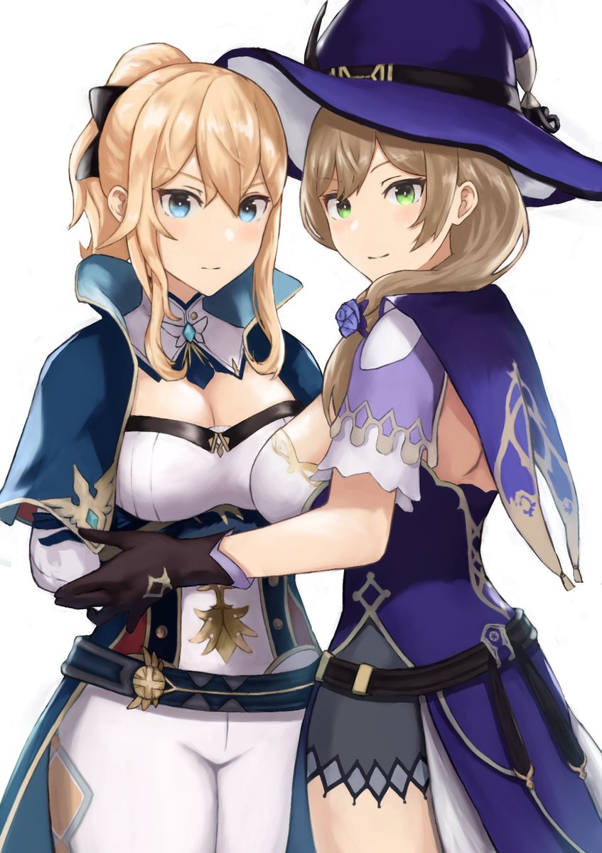 ジン団長とリサさん
#原神 　 #GenshinImpact