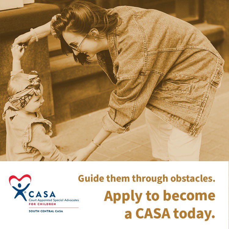 OkieCASA's tweet photo. As a volunteer for South Central CASA of Oklahoma, you can help guide children in the foster care system through the obstacles in their life so they can just worry about being kids. Link is in bio to apply! #volunteer #oklahoma #clevelandcounty #mcclaincounty #garvincounty https://t.co/RxjirRI6EM