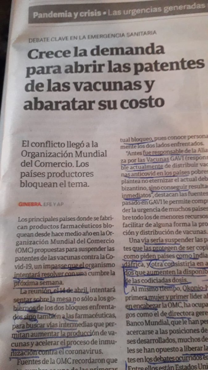 PolloSobrero's tweet photo. Se suman organizaciónes para exijir la eliminación de patentes por las vacunas, la vida es.más importante que las ganacias de los laboratorios. https://t.co/gV5ukcTzyg