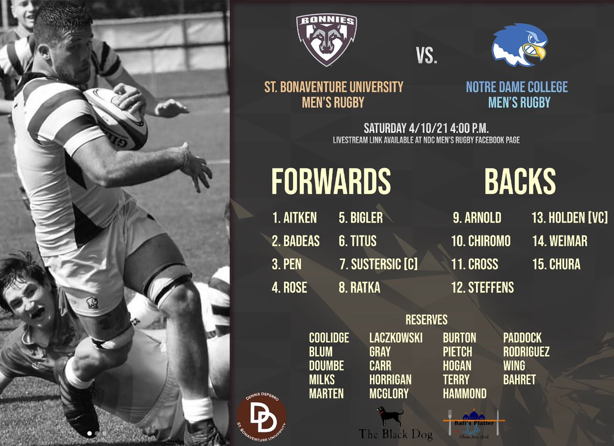 Your <a href="/StBonaventure/">St. Bonaventure U</a> <a href="/SBURugby/">St. Bonaventure Varsity Rugby</a> #wolfpack for today!
.
.
.

#wolfpack🐺🏉 #sburugby #gobonnies #yalovata #stbonaventureuniversity