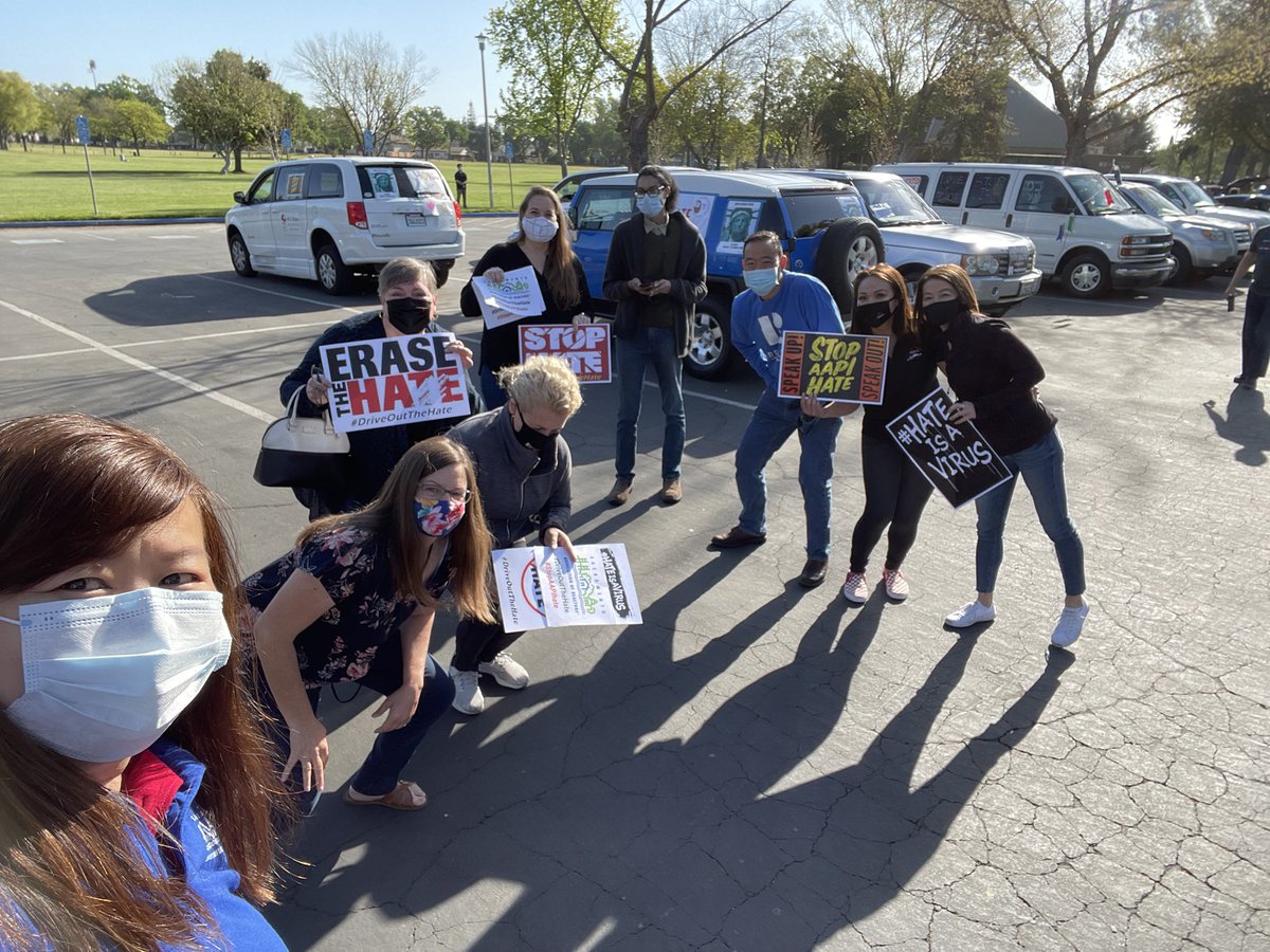 erinnstumpf's tweet photo. Proud to stand with my fellow Sacramento REALTORS and community members, our voices united to stop Asian hate. #DriveOutTheHate #StopAAPIHate https://t.co/5HR9ITMMkX