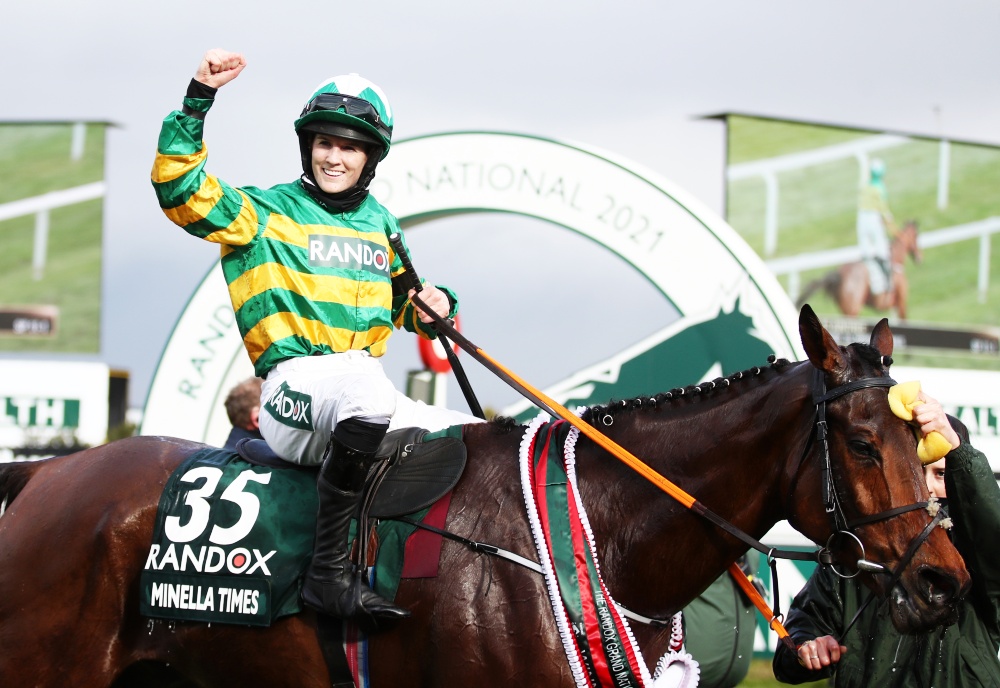 "I don't feel male or female right now. I don't even feel human. I can't believe I've just won the Grand National."

Rachael Blackmore has done it again 👑