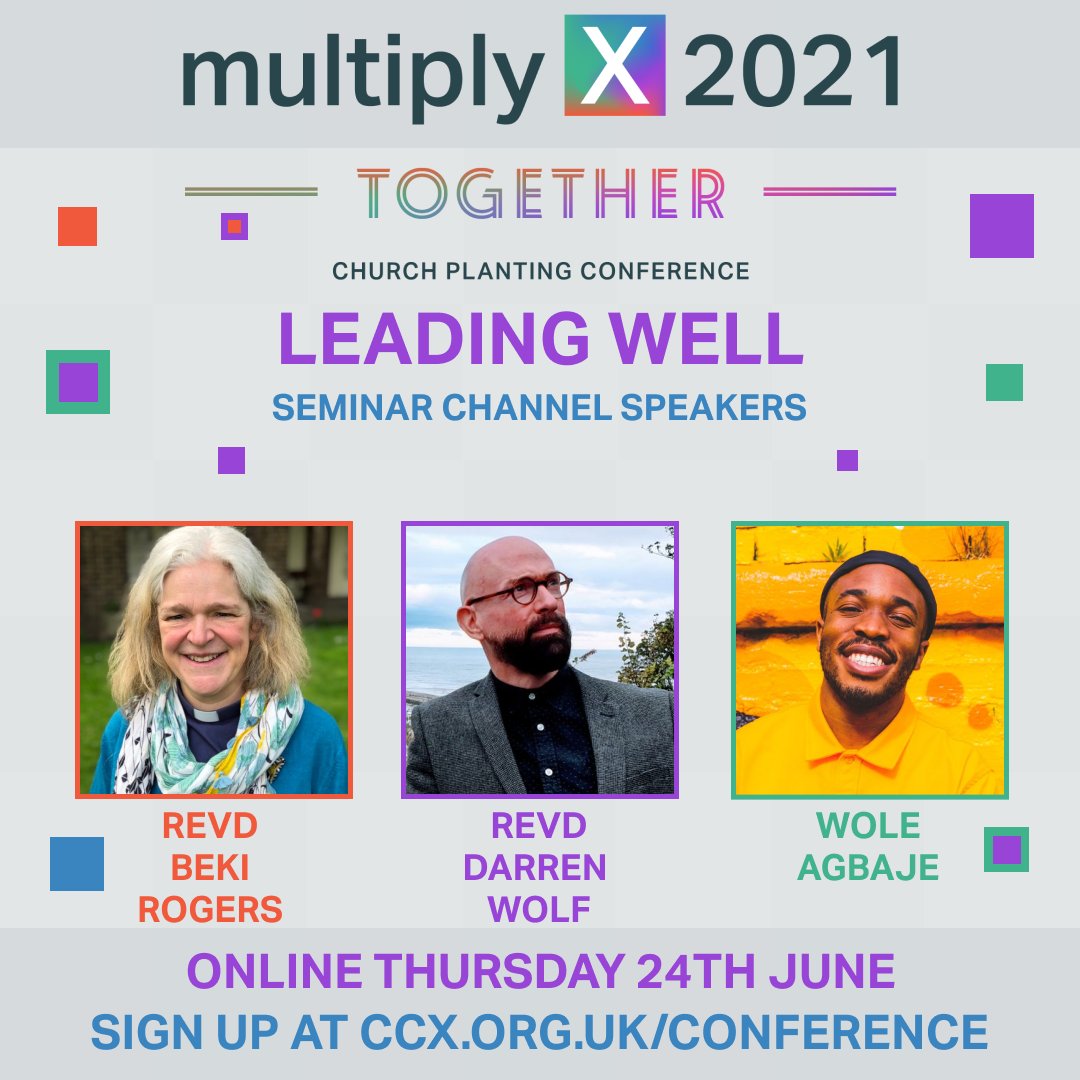 Revd Beki Rogers, Revd <a href="/darrenwolf/">Darren Wolf</a> and <a href="/Mr_Wole/">Wole Agbaje</a> will lead on how to lead well when planting churches.
⁠
Join us on the 24th of June for our multiplyX 2021: Together Conference! ⁠
⁠
To book tickets and find out more, click the link in the bio.⁠

⁠#ccx #multiplyx2021