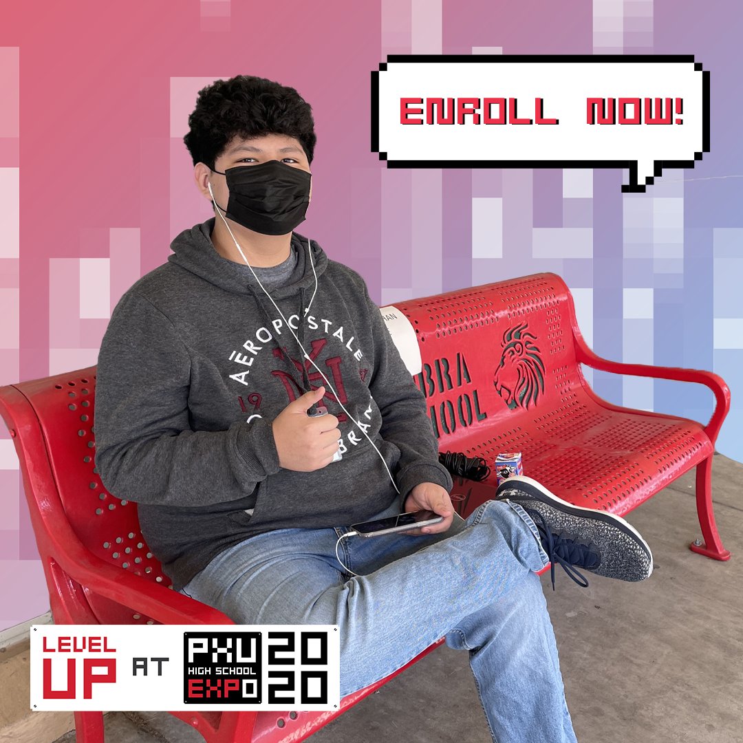 We hope you enjoyed the live stream! Now, grab your masks and venture to our #PXU campuses! Schools are open for in-person registration from 10am–1pm. 👾📚 Questions? Reach out to any one of our schools or email EXPO@PhoenixUnion.Org #LEVELUPPXU