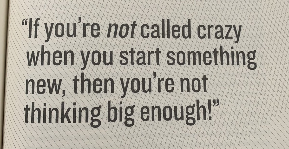 I really respect people that THINK BIG!