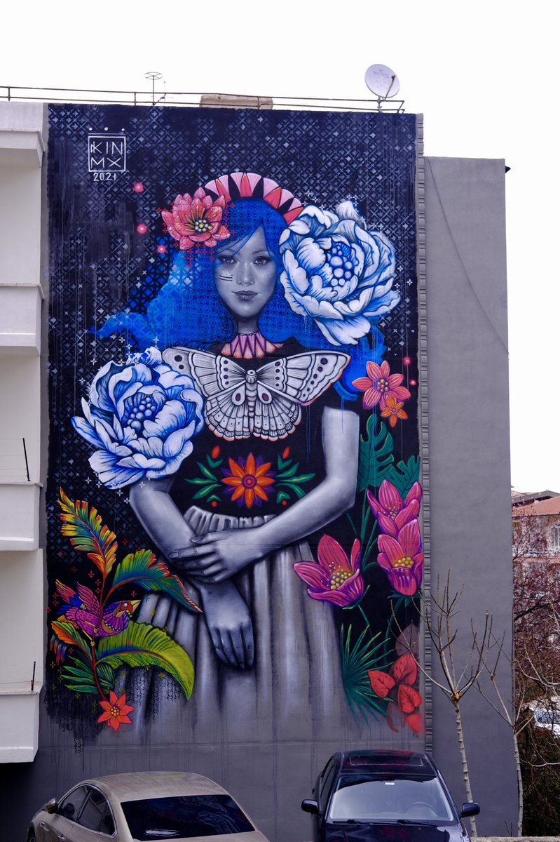 Ankara’nın yeni güzeli. 

Güvenlik Caddesi’ndeki yeni mural kadınlara adandı. 

Meksikalı sanatçı Kathrina Rupit’in eseri