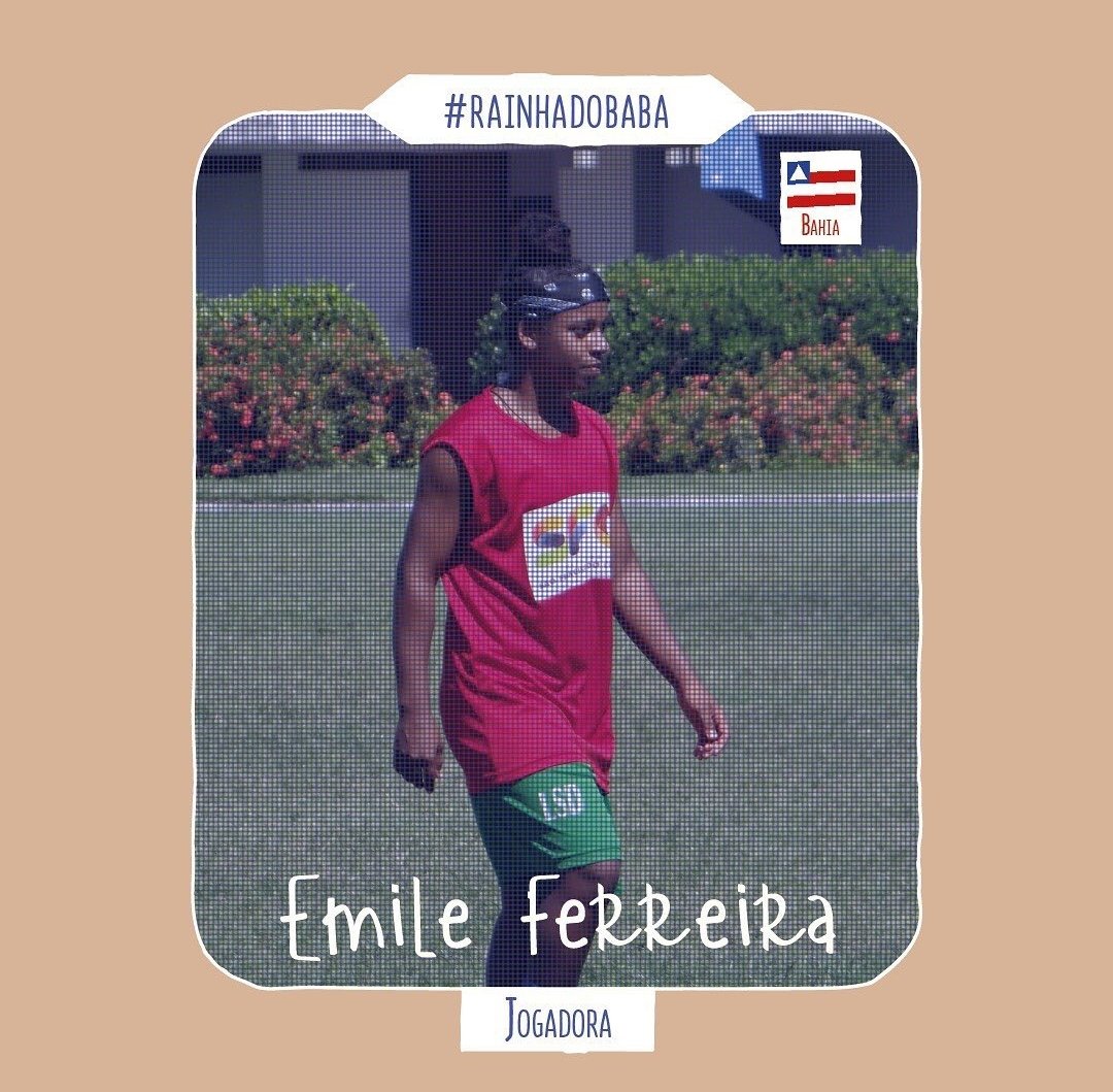 donasdobaba's tweet photo. 👑#RainhadoBaba Emile Ferreira representa a perseverança de quem não desistiu dos próprios sonhos e seguiu em busca de uma carreira como jogadora, mesmo depois de muitos "nãos". Cruzamos caminho com ela filmando em São Francisco do Conde para o episódio "Sonhos". https://t.co/aWtsR1MM5Q