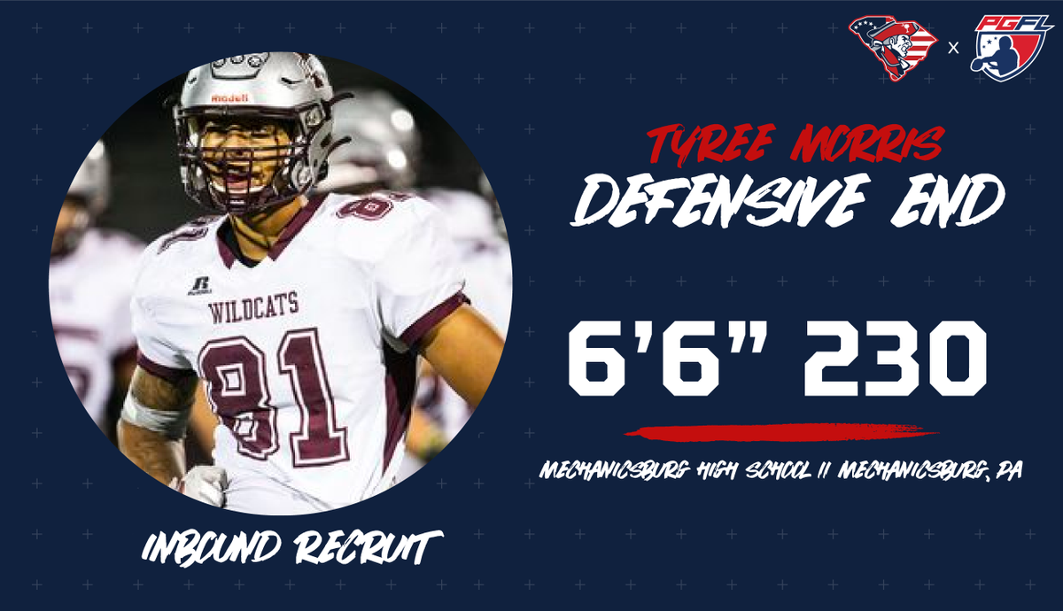PalmettoPrepMM's tweet photo. 🚨INBOUND SIGNEE🚨

DE (6'6 230) Tyree Morris from Mechanicsburg High School in Mechanicsburg, PA has signed to the Minutemen.

@TyreeMorris12 
 
#BattleOn https://t.co/pLXyHct4fn