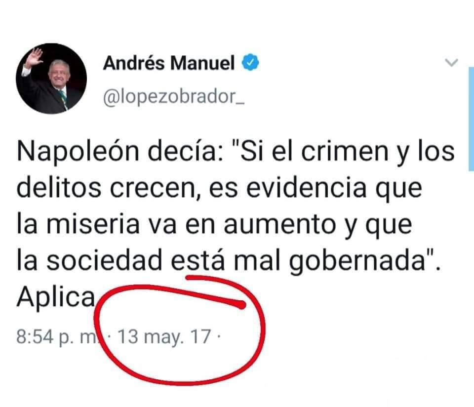 JACrespo1's tweet photo. Coincido con Amlo y con Napoleón. Aplica. https://t.co/ZcQ7OJSp6X