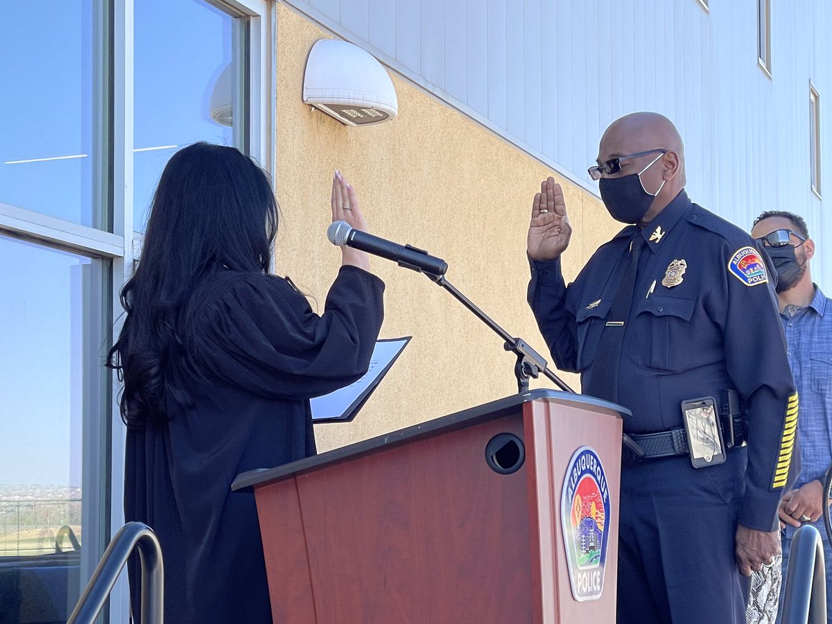 ABQPOLICE's tweet photo. This morning APD had a swearing in and promotion ceremony for APD leadership. Congratulations to all! https://t.co/bW9mhFgSar