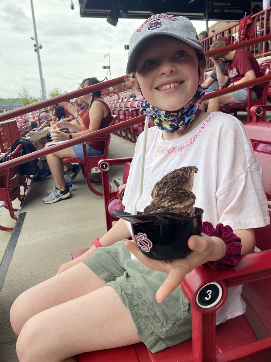 PDBrick's tweet image. #Gamecock Baseball and batting helmet ice cream