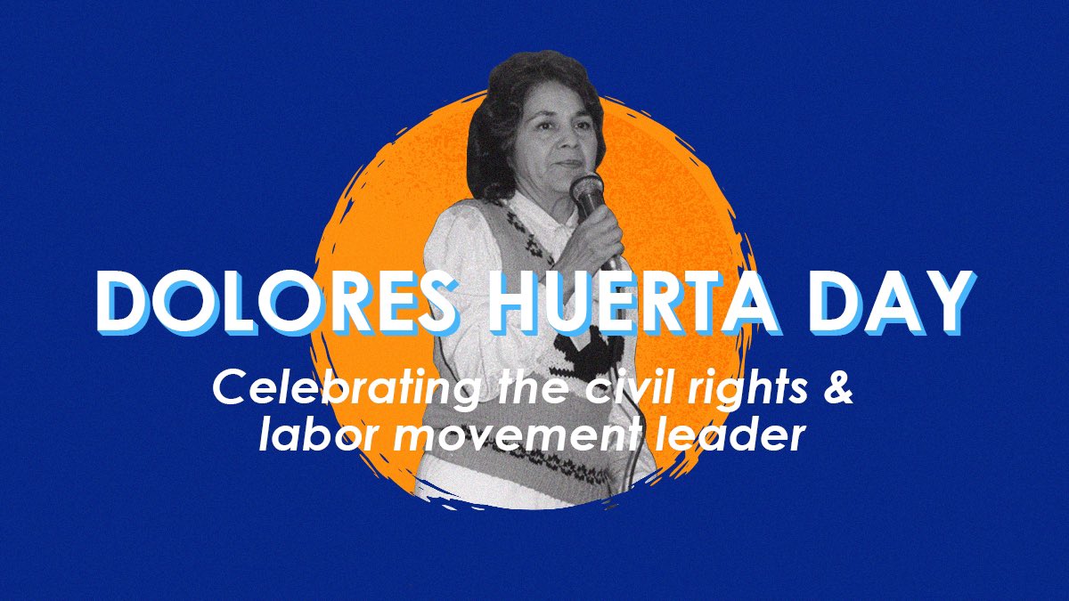 On #DoloresHuertaDay, we honor her lifelong commitment to justice for all and the many trails she paved for generations of activists.
 
May her rallying cry of “sí se puede” continue to call us to fight for the change our communities need to thrive. 

bit.ly/DoloresHuertaD…