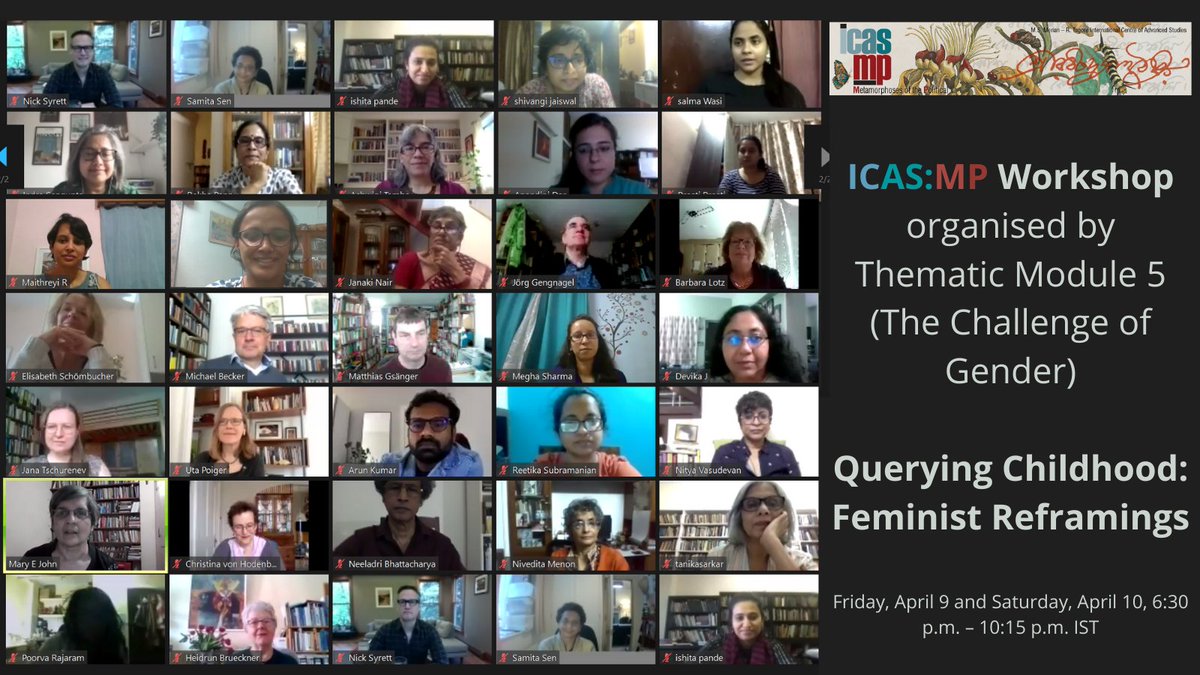 icas_mp's tweet photo. A series of enticing papers and intriguing discussions from world's best #scholars ended with the participants coming together for this wonderful virtual concluding assemblage.
#childhood #gender #Feminism #queer #sexuality #workshop #ICASMP
@MWS_IBO @webertweets @csdsdelhi https://t.co/5gkIJ0fVxU