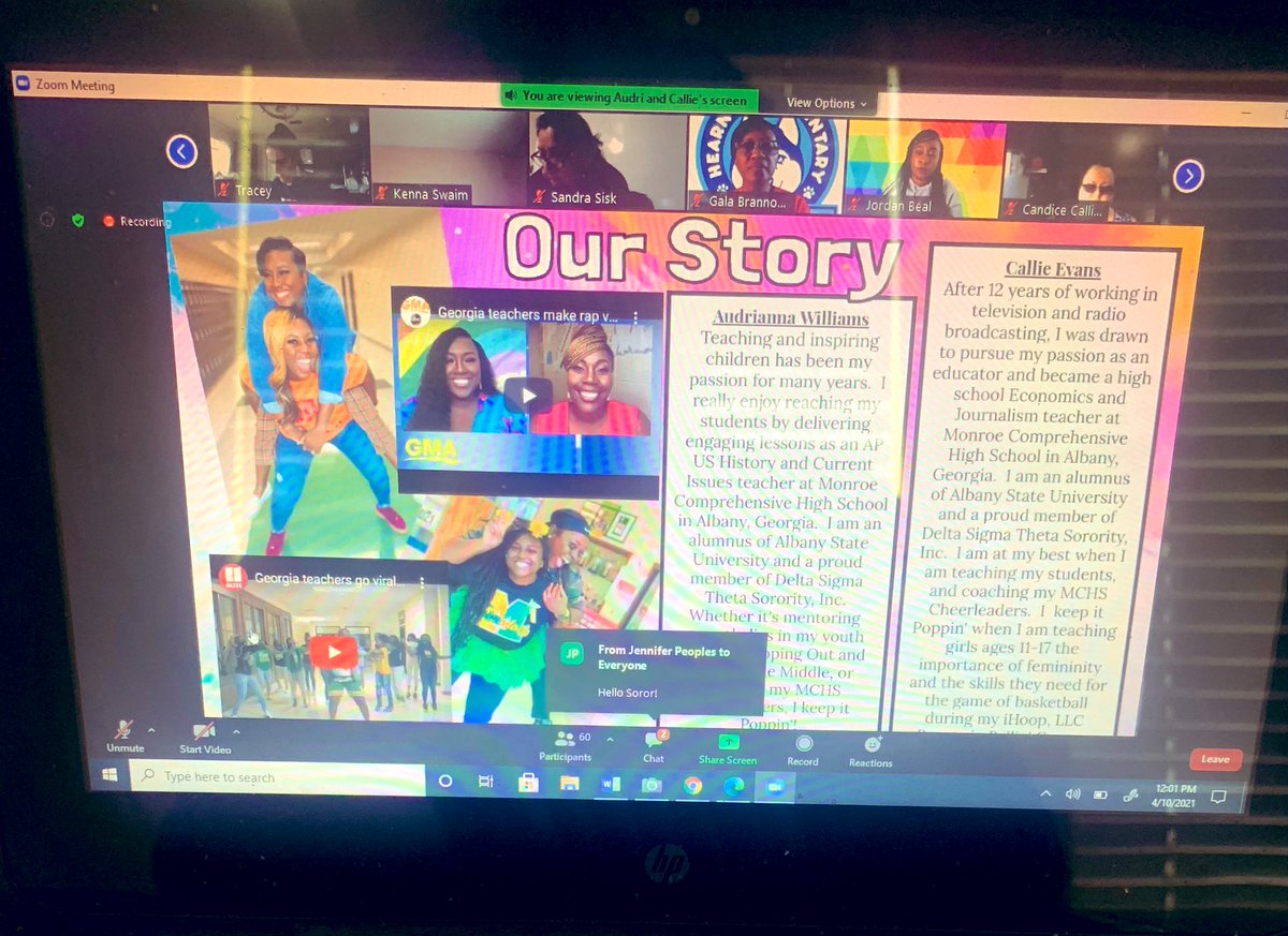 HistoryStrong's tweet image. I loved their “What’s Poppin” video (wanted to do a collabo 😂) &amp;amp; now here they are @HCDE_TLC! #HCDEDEI2021 #WeekendPD!